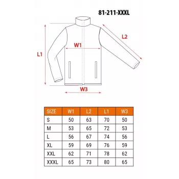 NEO TOOLS 81-211-XXXL Work Jacket with 7 Pockets and Reflective Elements, Grey/Green, EN ISO 13688