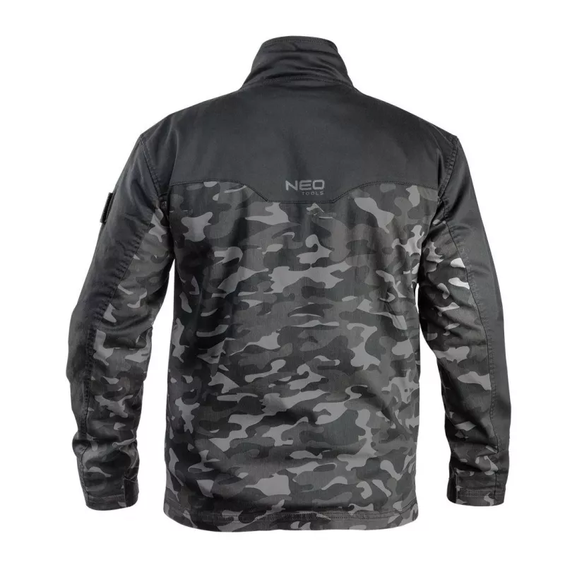 NEO Tools 81-212-XXXL Work Jacket, Grey/Black, Water-Resistant, Windproof, XXXL
