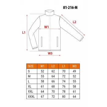 NEO Tools 81-216-M Work Jacket, Grey/Black, Size M, 100% Cotton Canvas, 280 g/m², EN ISO 13688