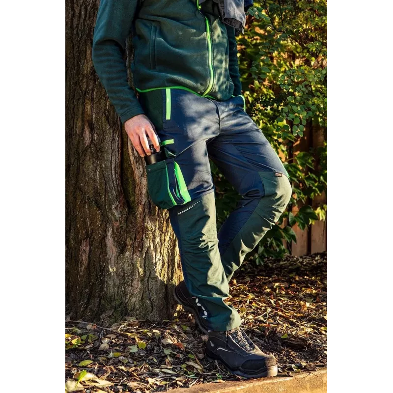 NEO TOOLS 81-216-S Work Jacket - Grey/Green, Size S, 7 Pockets, EN ISO 13688