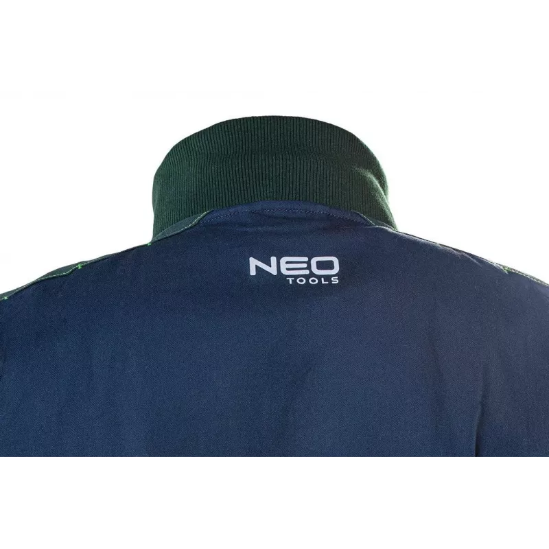 NEO TOOLS 81-216-XL Work Jacket, Grey/Orange, XL, 65% Polyester 35% Cotton, 267 g/m², CE EN ISO 13688