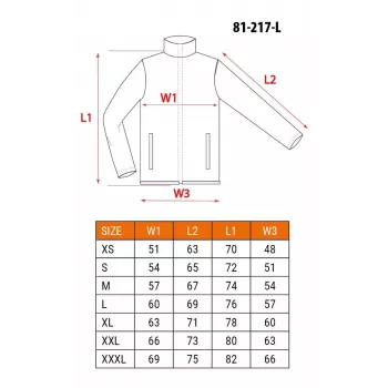 NEO TOOLS 81-217-L Unisex Work Jacket, Grey/Black, Size L, 65% Polyester 35% Cotton, 267 g/m², 7 Pockets, EN ISO 13688