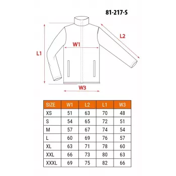 NEO Tools 81-217-S Work Jacket with Reflective Elements, Grey/Black/Orange, Size S