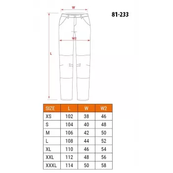 NEO Tools 81-233-XXXL Protective Trousers Black