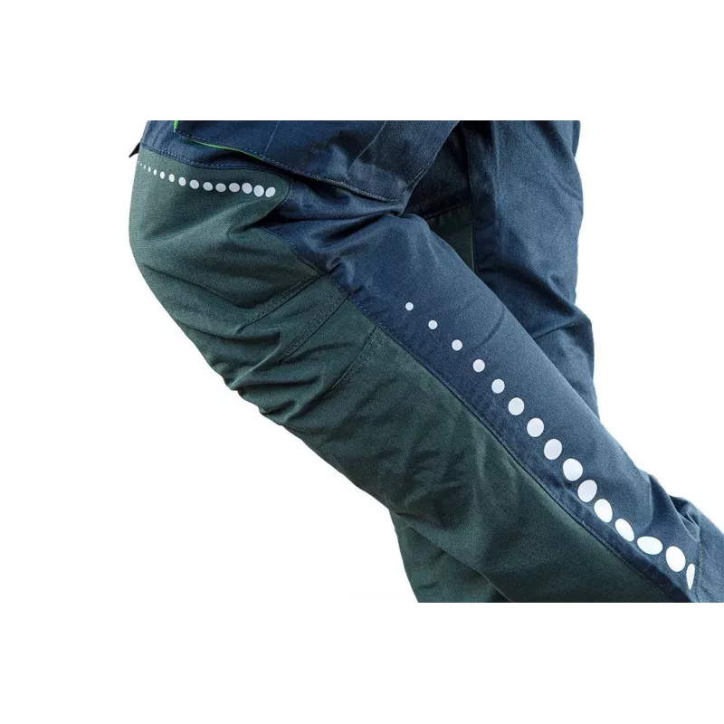NEO Tools 81-246-XXL Men's Work Trousers with Knee Pad Pockets, Grey/Black, Size XXL