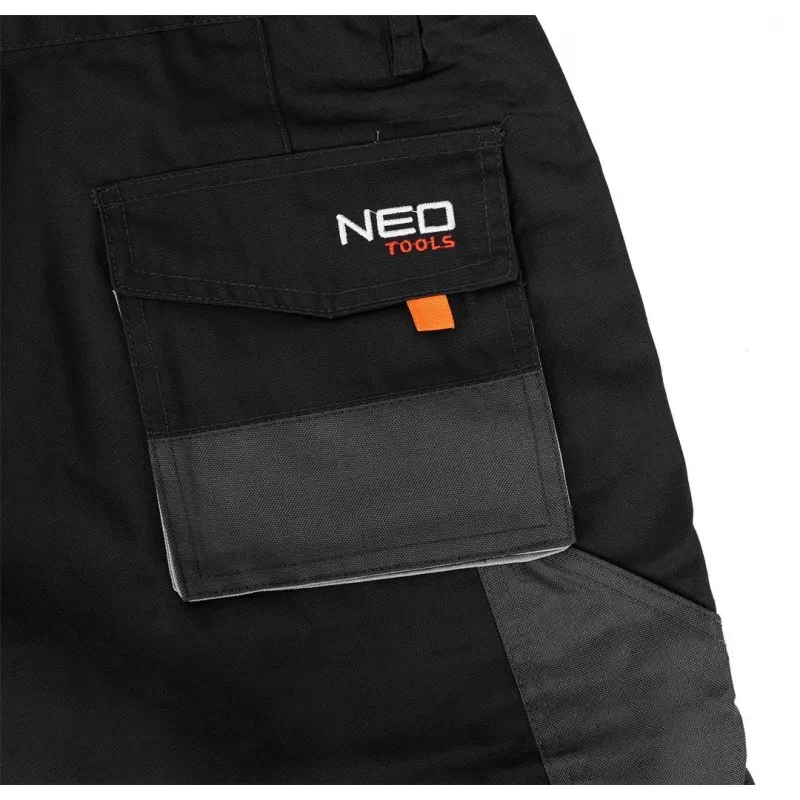NEO Tools 81-270-XL Protective Work Shorts, Grey/Black, Size XL, 9 Pockets, EN ISO 13688