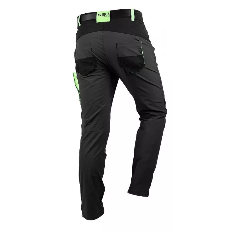 NEO Tools 81-290-M Protective Work Trousers, Black, Size M, 10 Pockets, EN ISO 13688