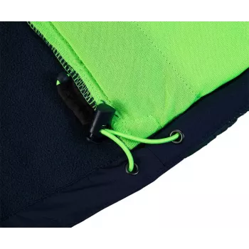 NEO TOOLS 81-559-L Men's Work Jacket, Grey/Green, Size L, 65% Polyester 35% Cotton, 245 g/m², 7 Pockets, Reinforced Elbows, Reflective