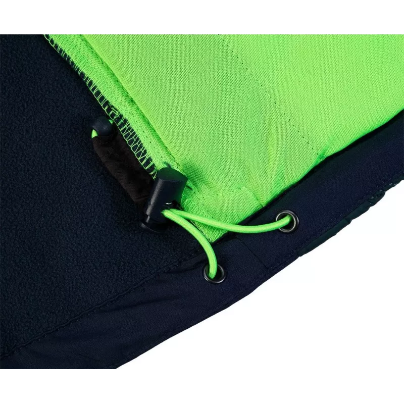 NEO TOOLS 81-559-L Men's Work Jacket, Grey/Green, Size L, 65% Polyester 35% Cotton, 245 g/m², 7 Pockets, Reinforced Elbows, Reflective