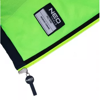 NEO TOOLS 81-559-M Work Jacket, Size M, Grey/Black with Orange Accents, 65% Polyester 35% Cotton, 267 g/m², EN ISO 13688:2013