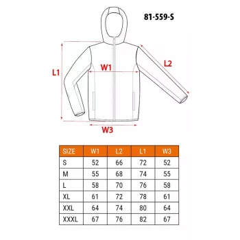 NEO TOOLS 81-559-S Work Jacket Grey/Green Size S - Cotton Twill, 5 Pockets, Reflective, CE Certified