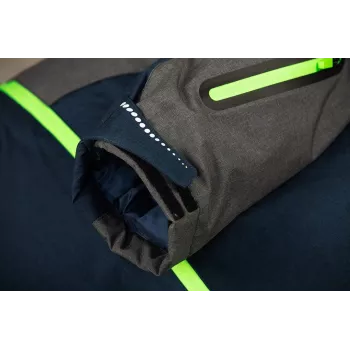 NEO TOOLS 81-571-M Work Jacket, Size M, Grey/Black with Orange Accents, 100% Cotton, 270 g/m², EN ISO 13688