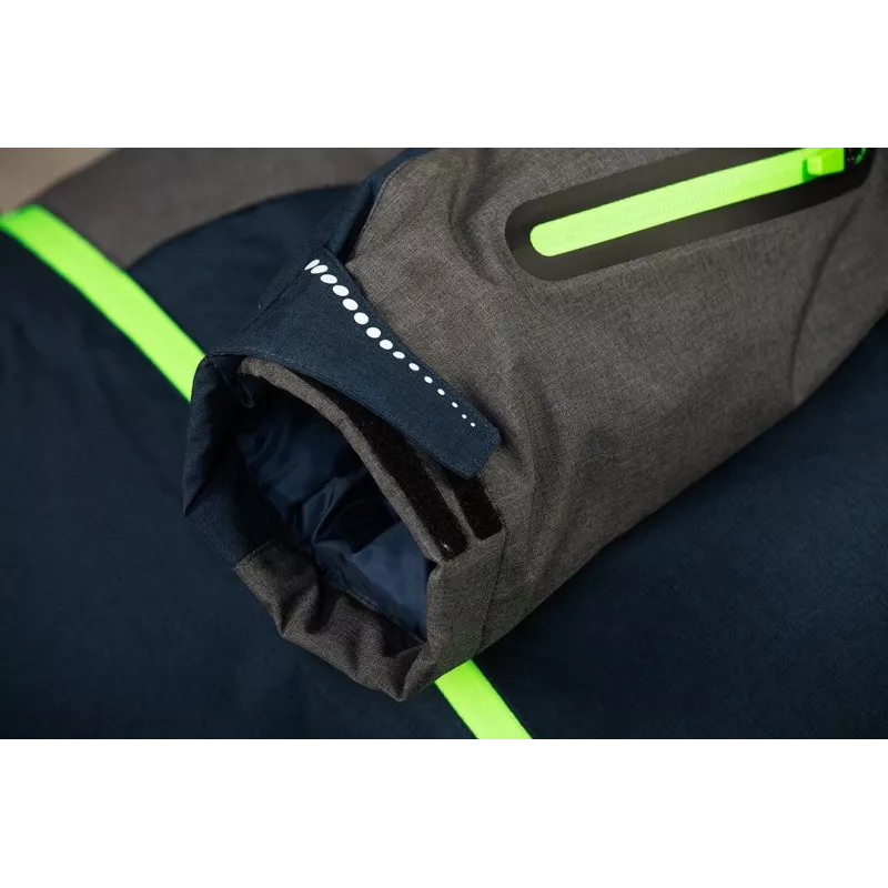 NEO TOOLS 81-571-M Work Jacket, Size M, Grey/Black with Orange Accents, 100% Cotton, 270 g/m², EN ISO 13688