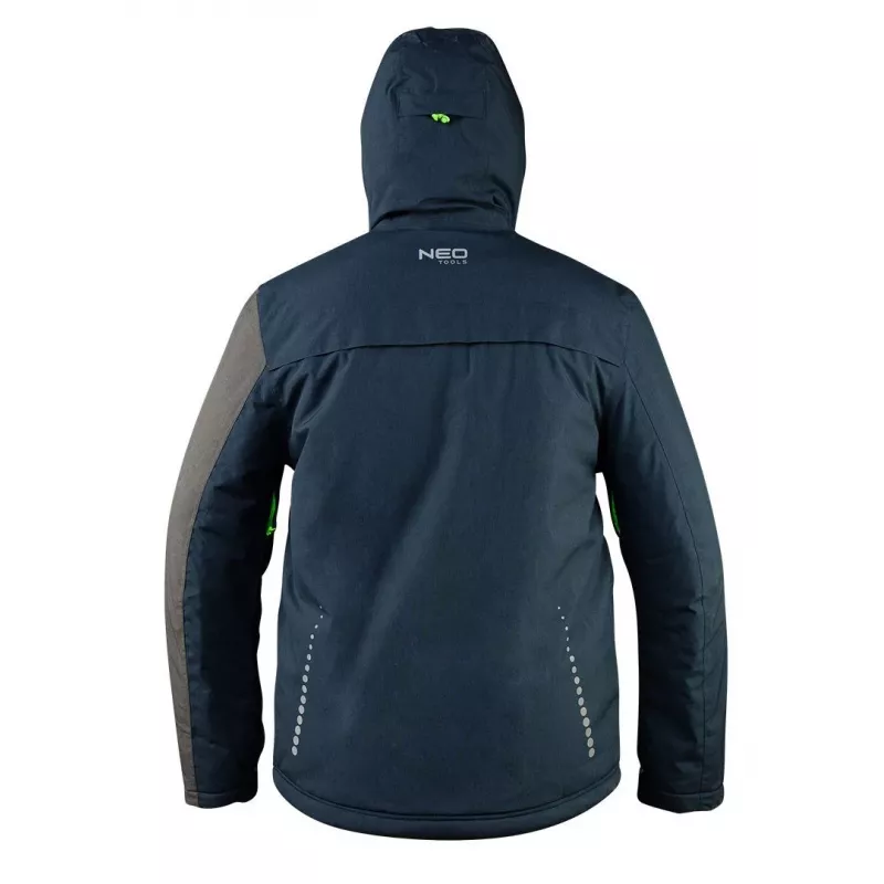 NEO Tools 81-571-S Work Jacket, Size S, Grey/Black, 267 g/m², 7 Pockets, EN ISO 13688