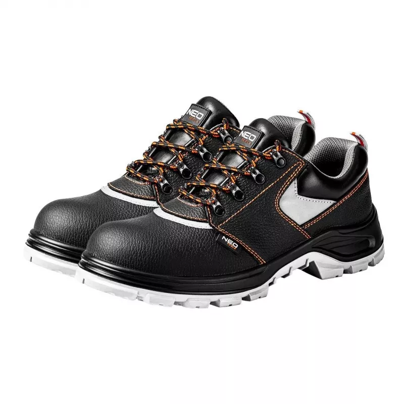 NEO Tools 82-010 S1P SRC Safety Shoes with Steel Toe Cap, Size 41, Black/Grey