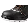 NEO TOOLS 82-021 S1P SRC Steel Toe Safety Shoes with Anti-Puncture Midsole, Suede and Mesh, Grey/Black/Orange, Size 41