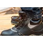 NEO TOOLS 82-023 S1P SRC Steel Toe Safety Shoes with Anti-Puncture Midsole, Suede Leather, Black/Grey, Size 41
