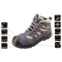 NEO TOOLS 82-046 S1P SRC Steel Toe Safety Shoes with Anti-Puncture Midsole, Suede Leather and Mesh, Black/Grey, EU 39-47