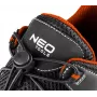 NEO TOOLS 82-079-40 S1P SRC Safety Shoes – Steel Toe Cap, Anti-Puncture, Breathable Suede Leather, Black/Grey, Size 40 EU