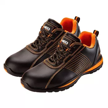 NEO Tools 82-106 S1P SRC Steel Toe Safety Shoes Black Grey Size 42