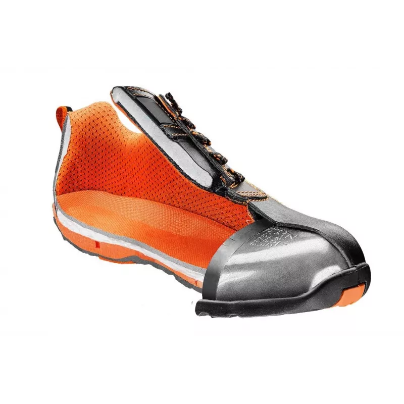 NEO TOOLS 82-108 S1P SRC Safety Footwear, Steel Toe, Grey/Orange, Size 42