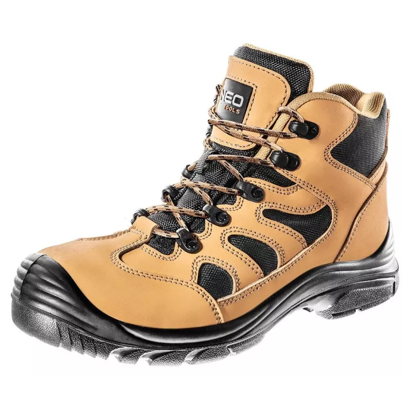 NEO Tools 82-121 S1P SRC Safety Footwear, Steel Toe, Composite Midsole, Grey/Black, Size 42 EU