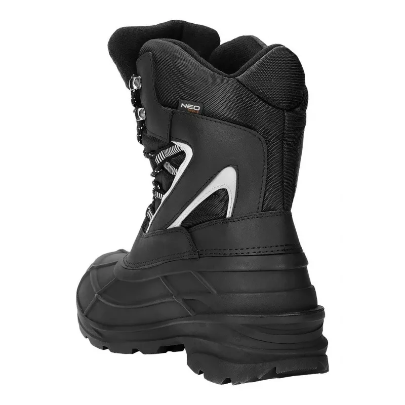 NEO TOOLS 82-139-43 S1P SRC Safety Shoes, Steel Toe, Size 43, Black/Grey