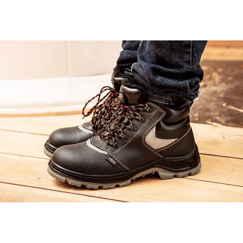 NEO Tools 82-147 S1P SRC Safety Footwear - Steel Toe, Anti-Puncture, Breathable Mesh, EU 47