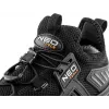 NEO Tools 82-158-39 S1P SRC Steel Toe Safety Shoes with Anti-Puncture Plate, Suede Leather, Size 39 EU, Black/Orange