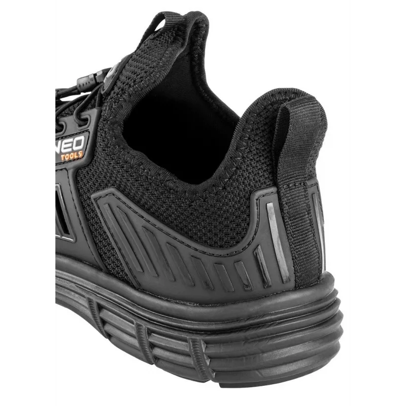 NEO Tools 82-158-42 S1P SRC Steel Toe Safety Shoes, Size 42, Black/Grey
