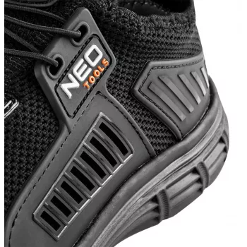 NEO Tools 82-158-42 S1P SRC Steel Toe Safety Shoes, Size 42, Black/Grey