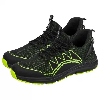 NEO Tools 82-161-39 S1P SRC Steel Toe Safety Shoes, Size 39, Black/Grey