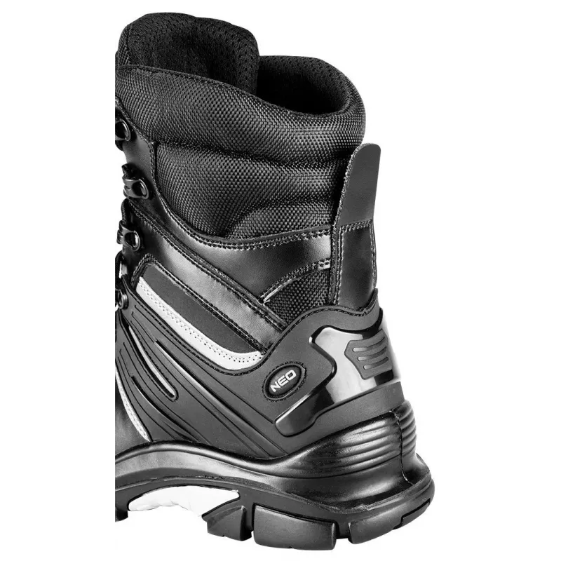 NEO TOOLS 82-175-39 S1P SRC Low-Cut Safety Shoes with Steel Toe Cap and Puncture-Resistant Insert, Suede Leather, Size 39