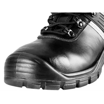 NEO Tools 82-175-46 S1P SRC Steel Toe Safety Boots, Suede Leather, Size 46