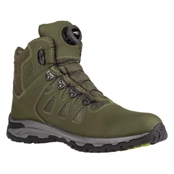 NEO TOOLS 82-751-47 S1P SRC Low-Cut Safety Shoes with Steel Toe Cap, Suede Leather, Dual-Density PU Sole, Black/Grey, Size 47