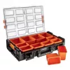 NEO Tools 84-268 Art & Craft Supplies Organizer with 18 Adjustable Compartments, Transparent Lid, and Carrying Handle