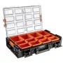 NEO Tools 84-268 Art & Craft Supplies Organizer with 18 Adjustable Compartments, Transparent Lid, and Carrying Handle