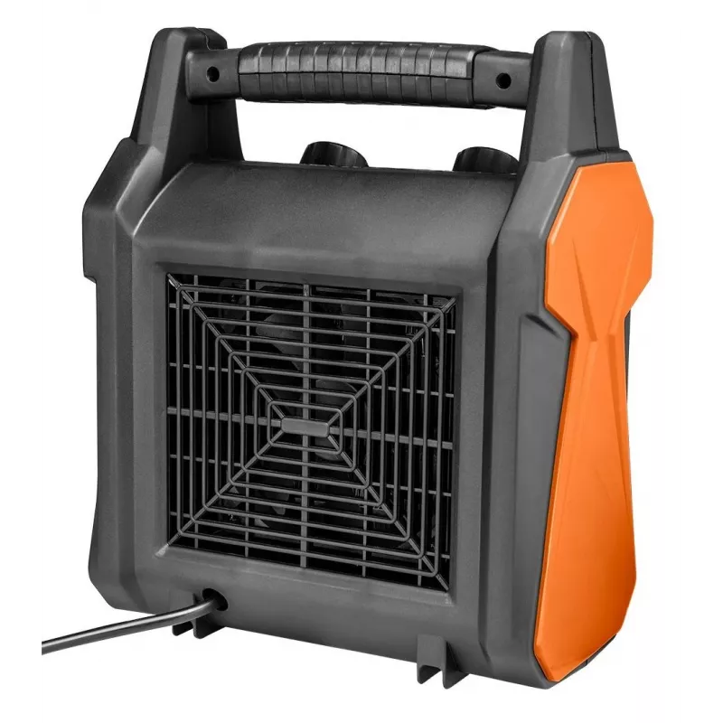 NEO Tools 90-061 Electric Space Heater 3000W, 2 Heat Settings, Fan Mode, Adjustable Thermostat, Overheat Protection, Black/Orange