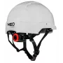 NEO TOOLS 97-211 Vented Industrial Safety Helmet with 6-Point Ratchet Suspension, EN 397, White