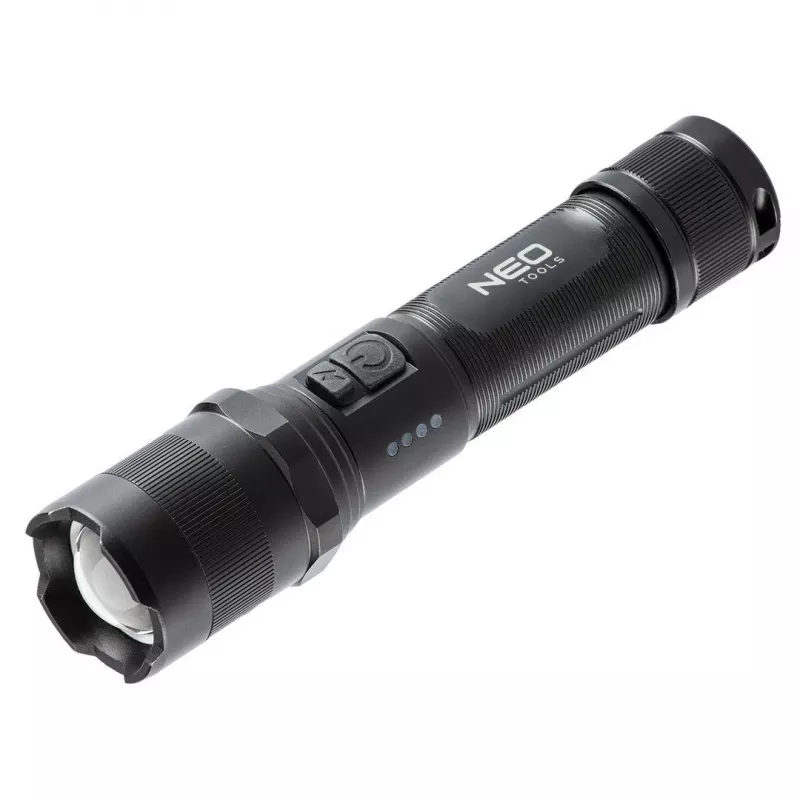 NEO TOOLS 99-035 COB LED Rechargeable Headlamp with Motion Sensor, 300 lm, IPX4, USB-C, Adjustable Angle, Magnetic Base