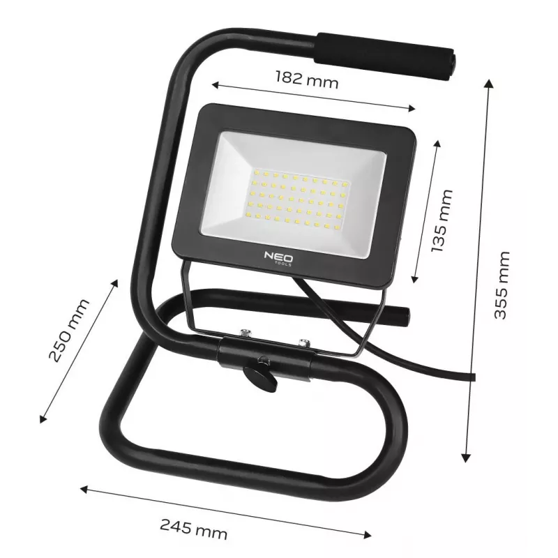 NEO TOOLS 99-063 20W COB LED Rechargeable Floodlight 1800lm IP65 with Power Bank