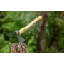 NEO TOOLS Bushcraft Hatchet in Sheath 400g | Forged High Carbon Steel, Hickory Handle