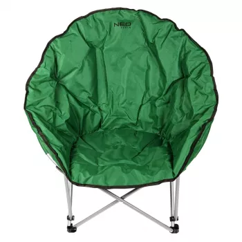 NEO TOOLS Foldable Camping Chair 63-177 Navy Blue with Armrests and Cup Holder