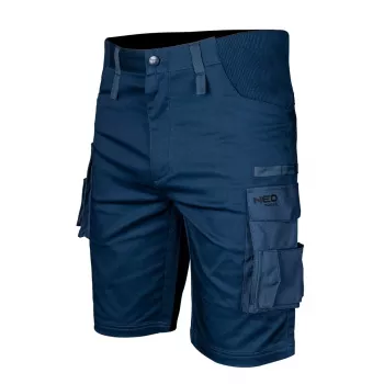 NEO TOOLS Mix&Match Shorts, Elastic Waistband, Navy Blue, Size XS