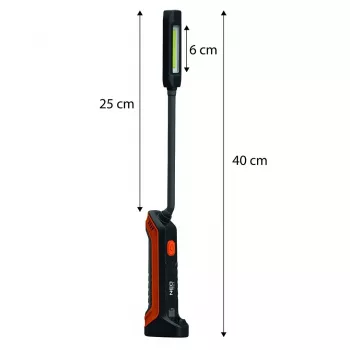 NEO TOOLS Rechargeable Inspection Lamp 400 lm COB + Flashlight 99-102