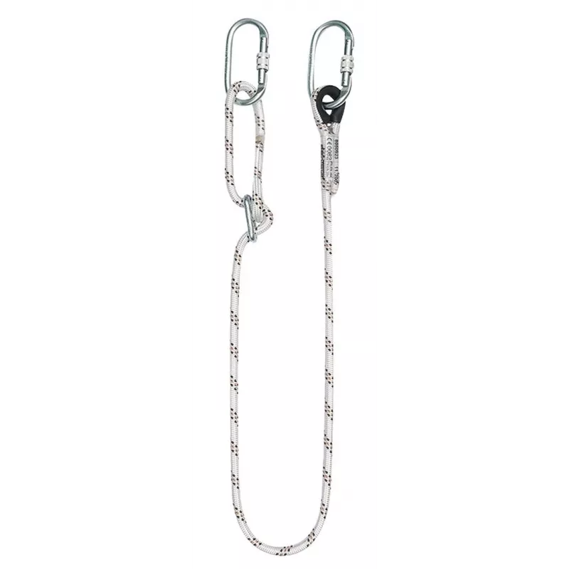 NEO TOOLS Safety Kit with Safety Rope – PROTEKT P-01 Full Body Harness, 2m Kernmantle Lanyard, Steel Karabiners, EN 361/354/363, CE 0082