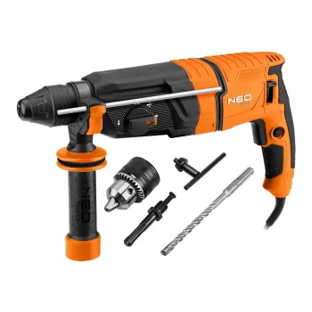NEO TOOLS SDS+ Rotary Hammer Drill 900W, 3.5J with Carrying Case