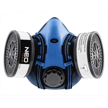NEO TOOLS Silicone Half Mask Respirator with 2x P3 Particulate Filters