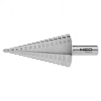 NEO TOOLS Step Drill Bit 4-32 mm HSS Spiral Flute