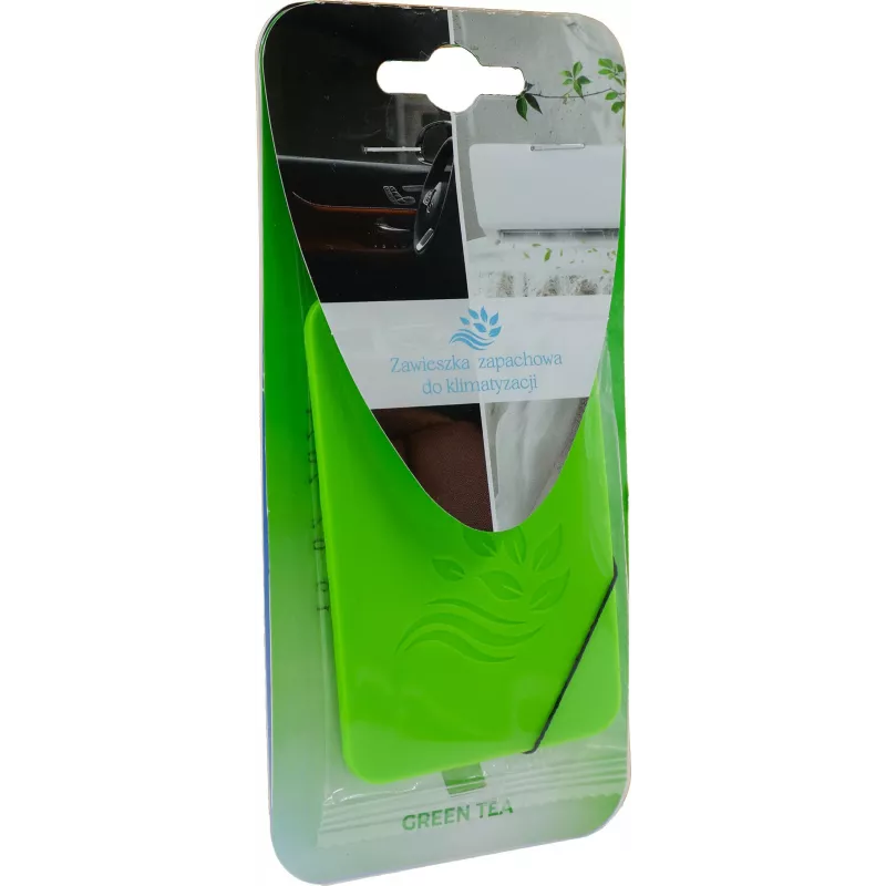 NESSUN Green Tea Hanging Car Air Freshener - Up to 45 Days Freshness, IFRA Compliant